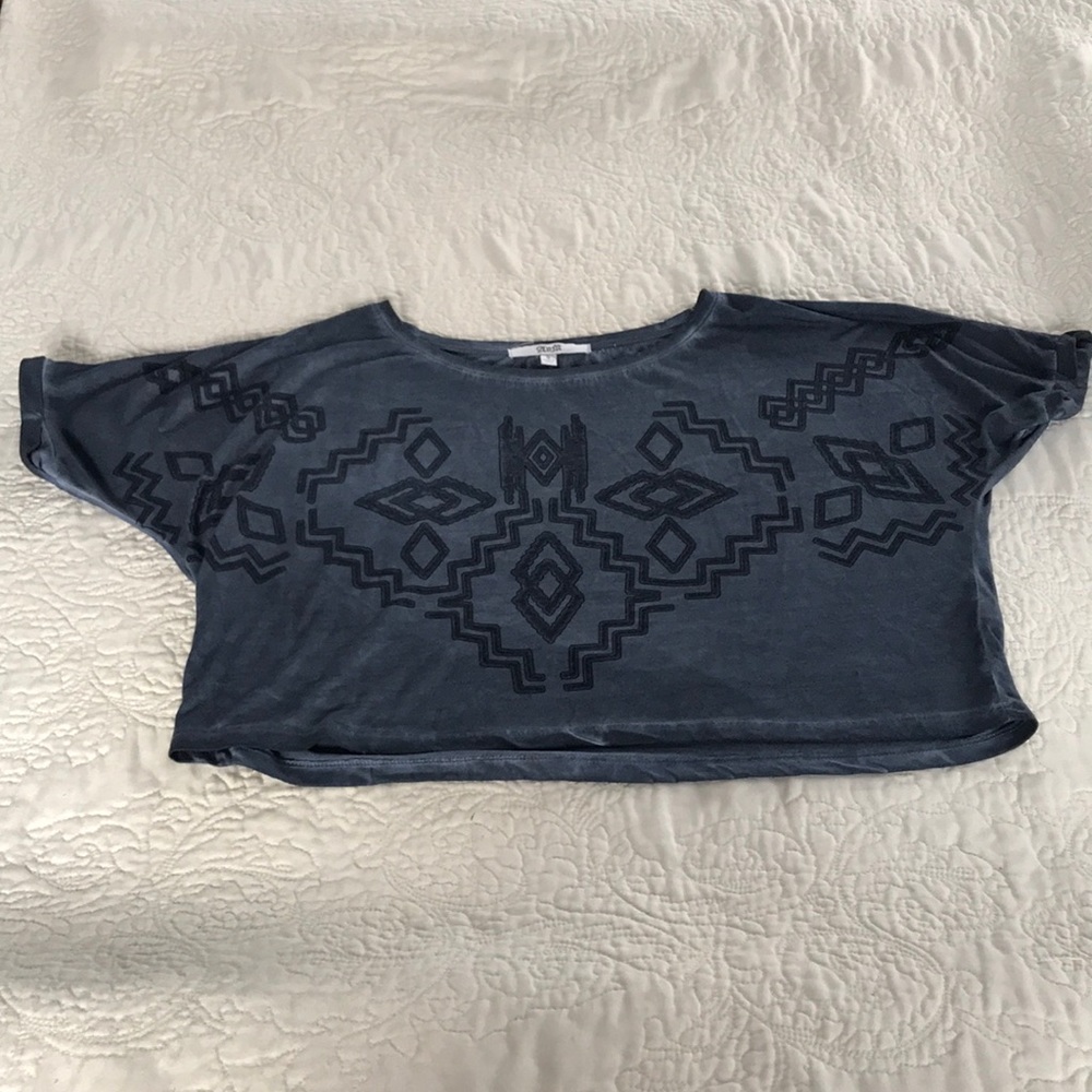 Faded Blue Crop Top